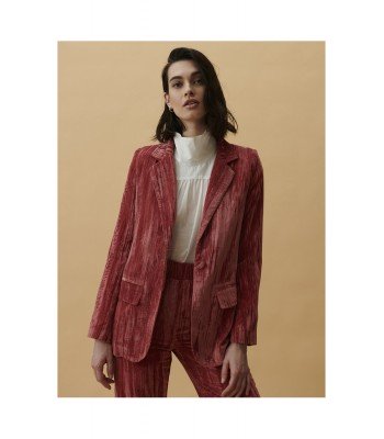 CHAQUETA TERCIOPELO CORAL